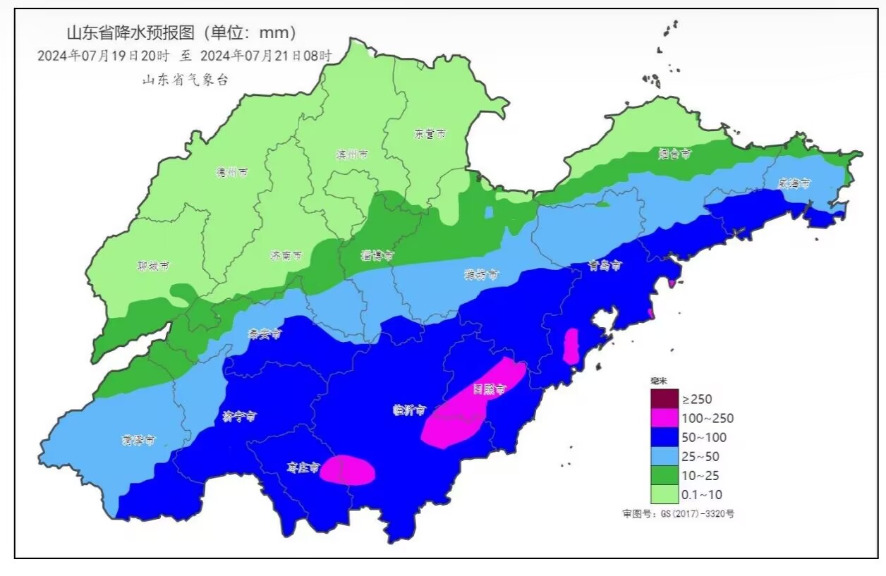 19日夜间起山东再迎大范围降雨 中南部雨量大