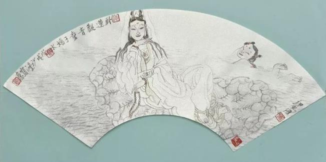 池沙鸿绘观音展现生活气息