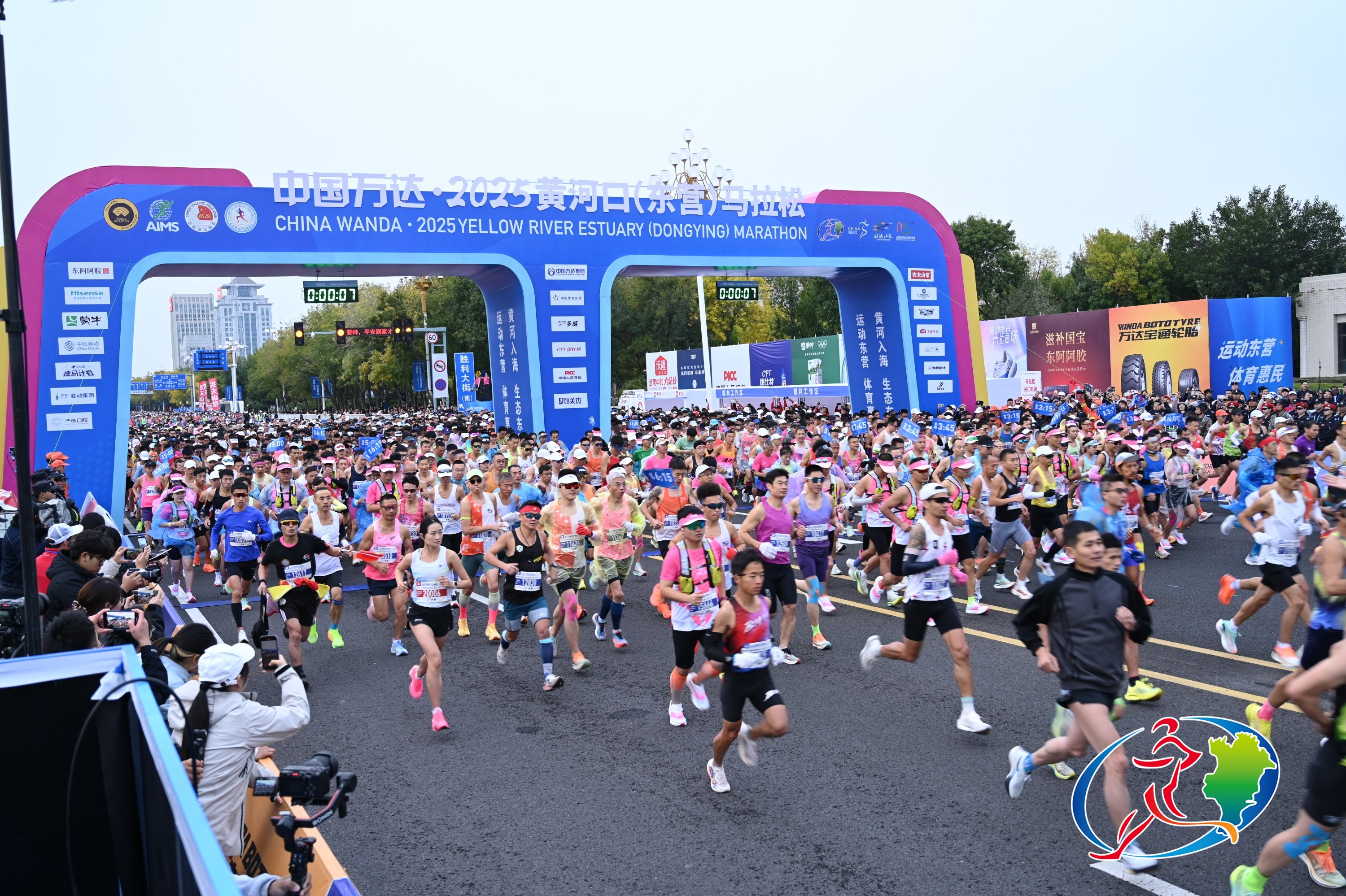 2025黄河口（东营）马拉松暨山东省马拉松联赛（东营站）举行