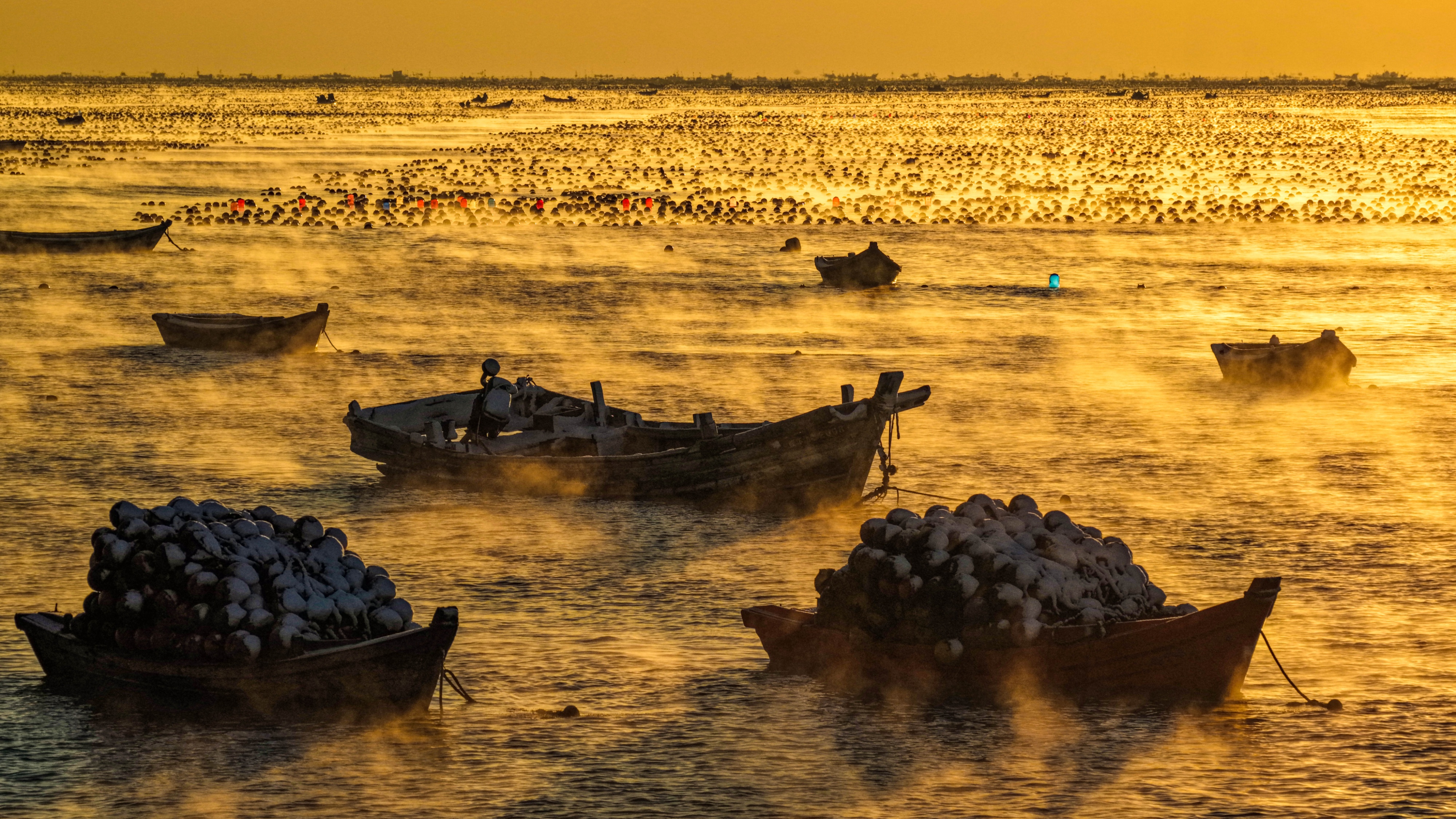 绝美！雪后荣成海湾上演“海浩”盛景