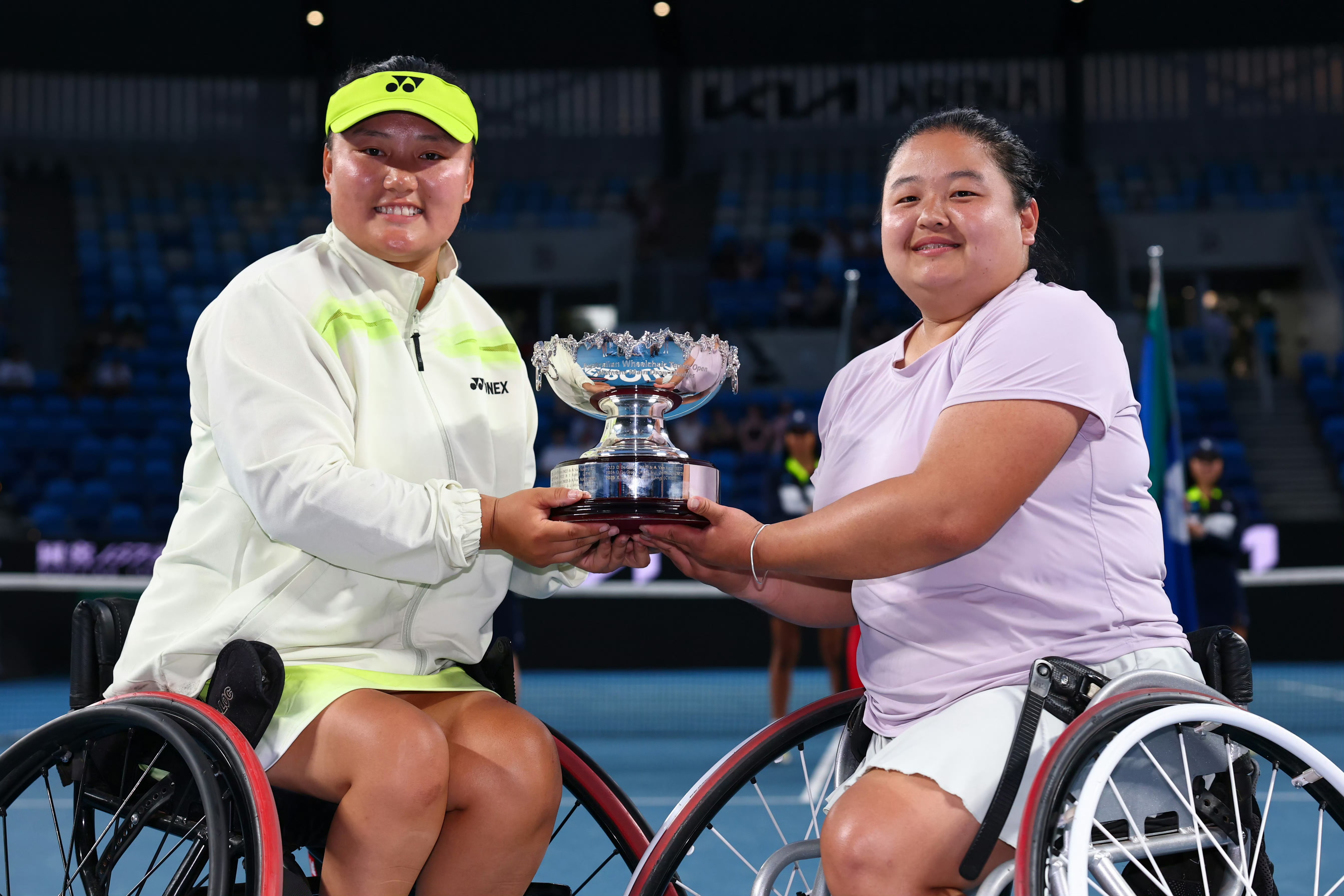 王紫莹/李晓辉卫冕澳网轮椅组女双冠军