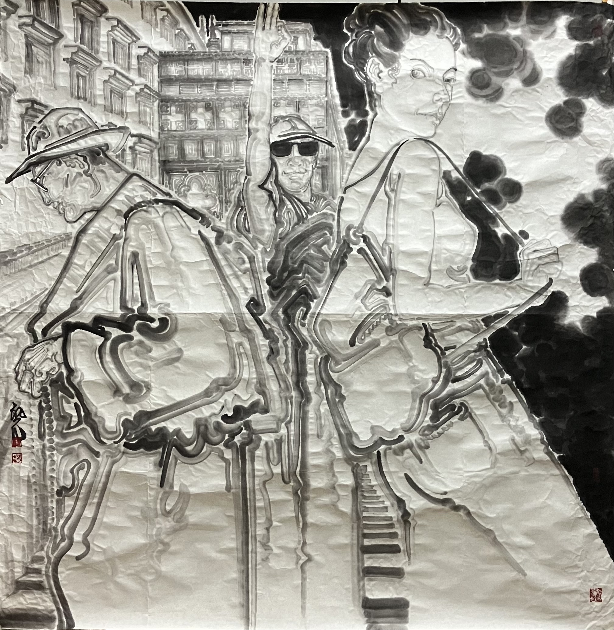 赵初凡作品刻画异乡重逢瞬间