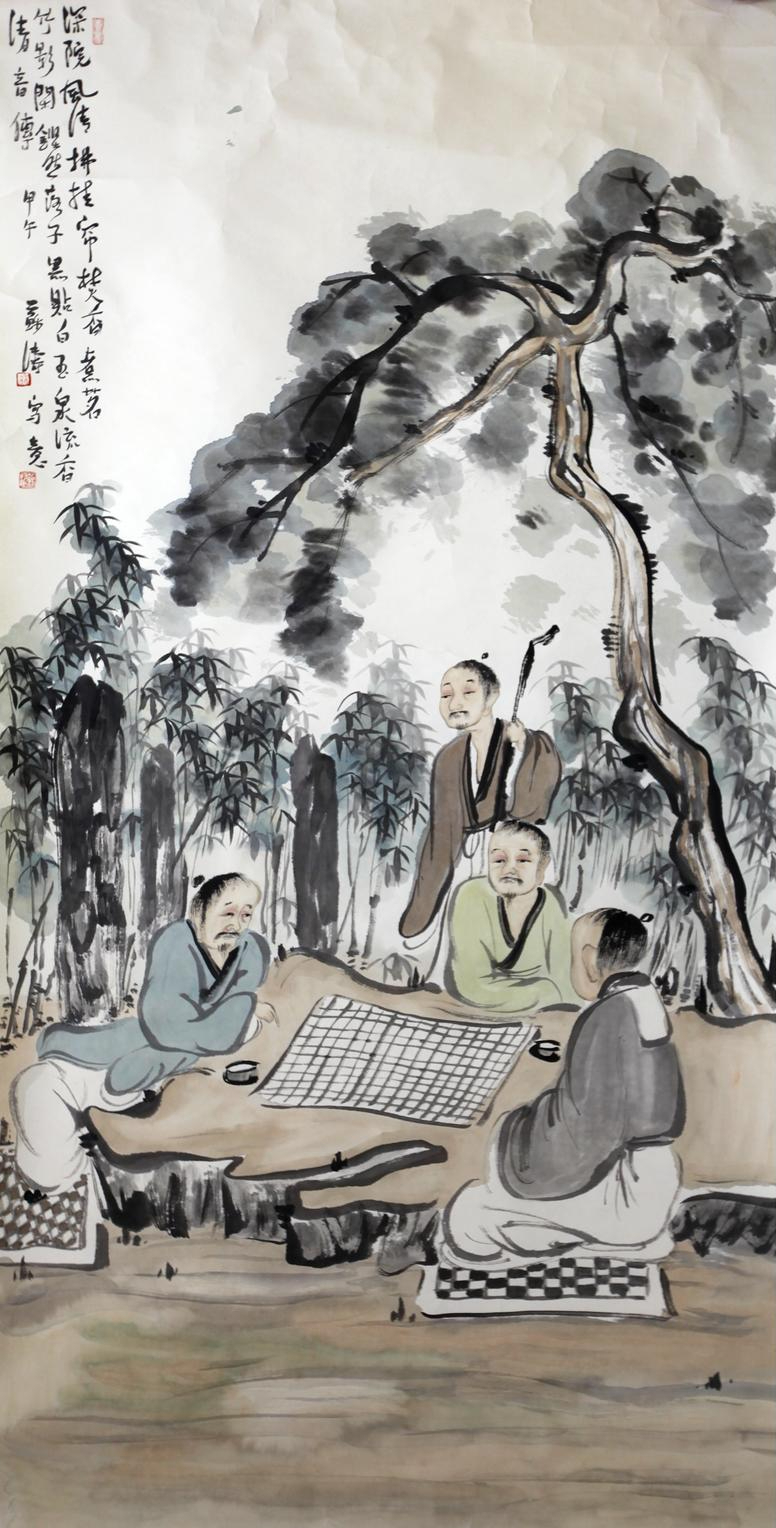 苏涛人物画展现独特意境