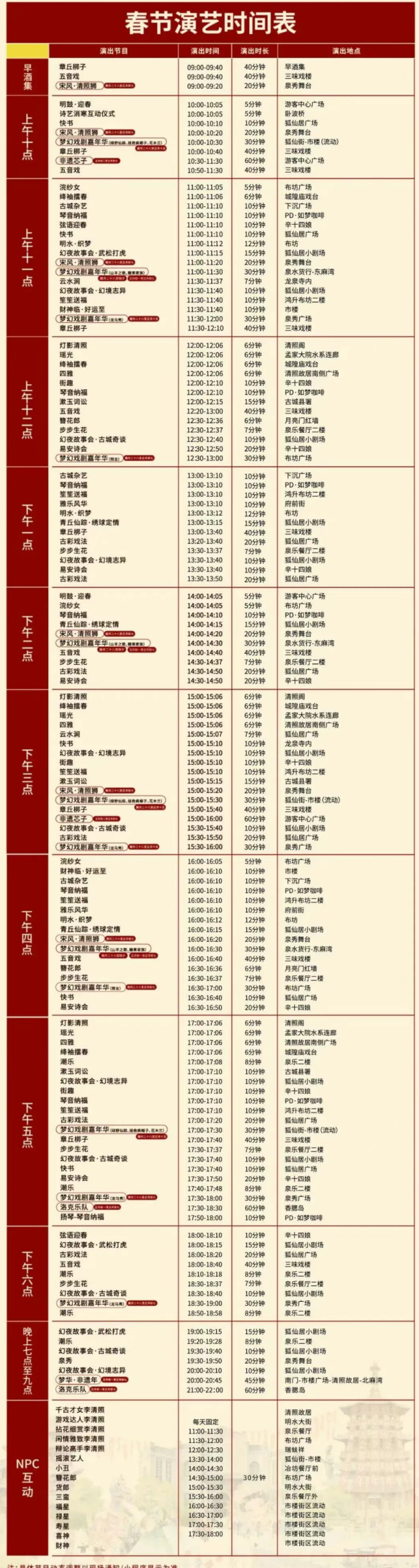 连续三天，济南明水古城对章丘户籍居民免门票！
