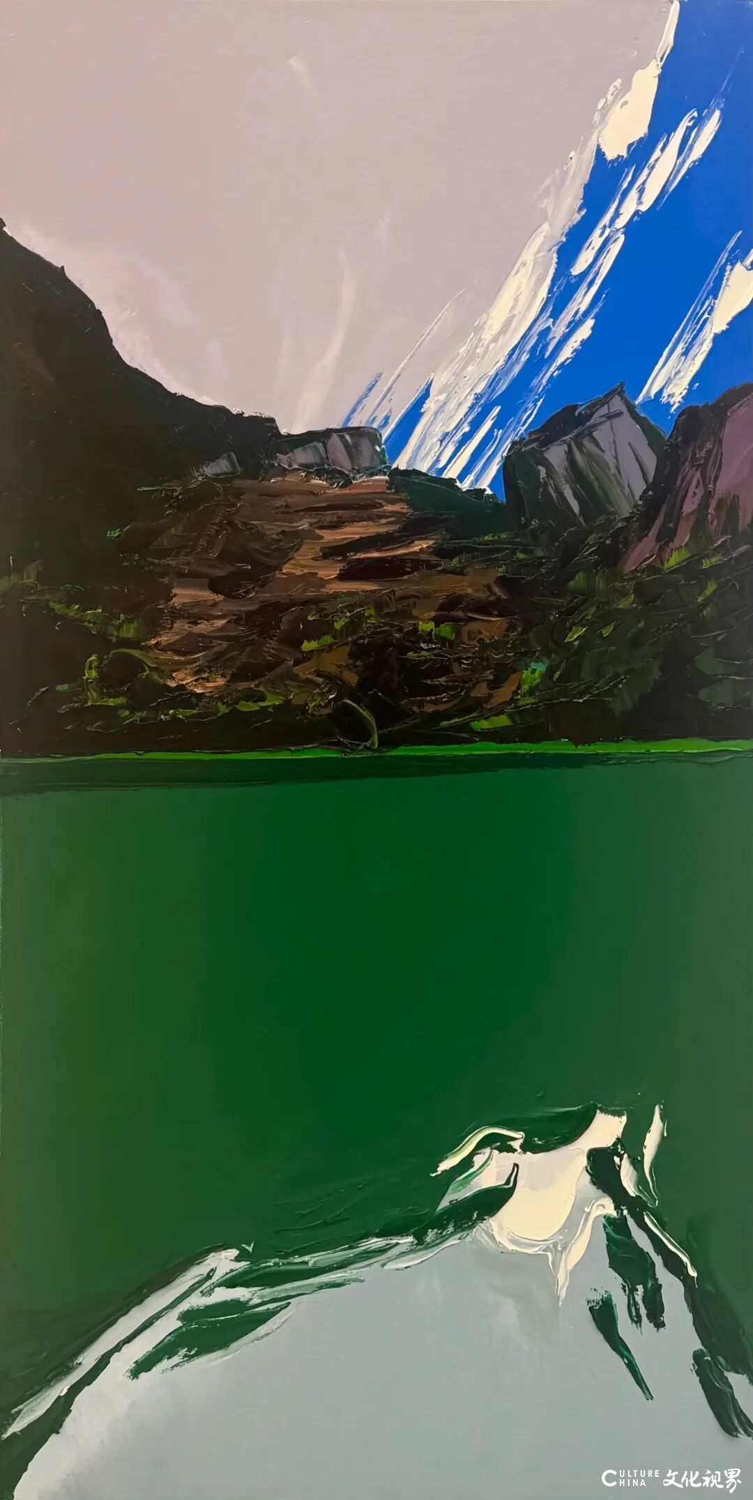 洪浩昌·油画写生| 以刀笔刻写山峦筋骨，用色彩唤醒自然本真_大众新闻_